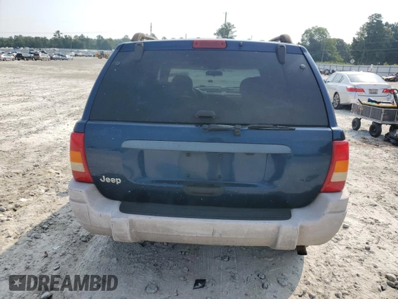 2001 Jeep Grand Cherokee Laredo with VIN 1J4GX48S11C729366, listed as a Copart auction lot 62524565 with 373,749 mi miles and Salvage title. Bid and sale history available at DreamBid. Image 6.