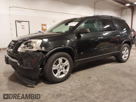 2009 GMC Acadia SLE1 with VIN 1GKEV13DX9J190901, listed as a IAAI auction lot 41932045 with 205,883 mi miles and . Bid and sale history available at carsss.com. Image 22.