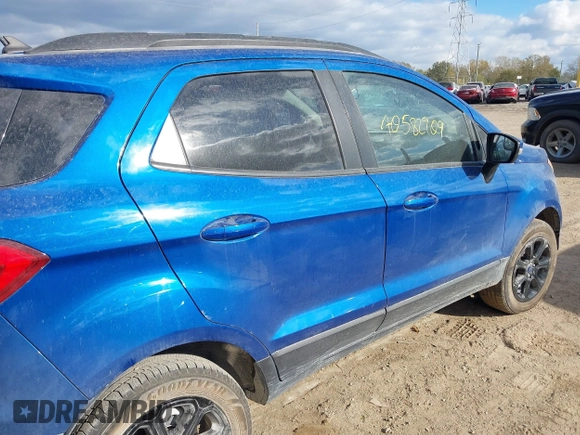 2019 Ford EcoSport SE with VIN MAJ6S3GL2KC289329, listed as a IAAI auction lot 40582909 with 82,156 mi miles and . Bid and sale history available at DreamBid. Image 13.