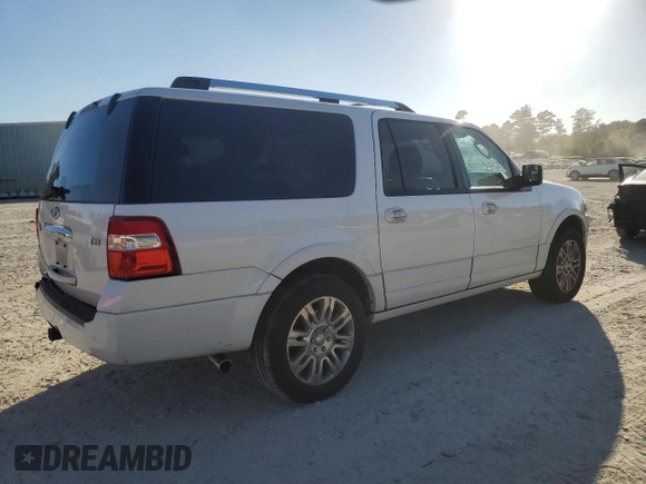 2012 Ford Expedition EL Limited with VIN 1FMJK2A51CEF62397, listed as a Copart auction lot 76244884 with 124,881 mi miles and Salvage Title. Bid and sale history available at carsss.com. Image 3.