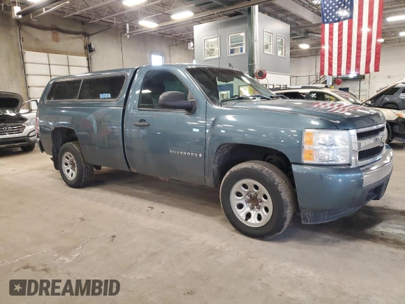 2007 Chevrolet Silverado 1500 Work Truck with VIN 1GCEC14027E544560, listed as a Copart auction lot 48370585 with 186,635 mi miles and Clean Title. Bid and sale history available at carsss.com. Image 4.