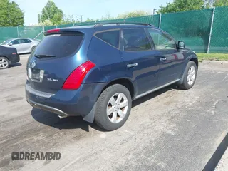 2007 Nissan Murano SL with VIN JN8AZ08W27W655484, listed as a IAAI auction lot 42160461 with 179,476 mi miles and . Bid and sale history available at DreamBid. Image 4.