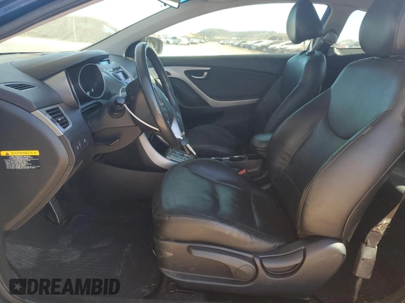 2013 Hyundai Elantra Coupe SE with VIN KMHDH6AE2DU016461, listed as a Copart auction lot 80578204 with 128,925 mi miles and Salvage Title. Bid and sale history available at carsss.com. Image 7.