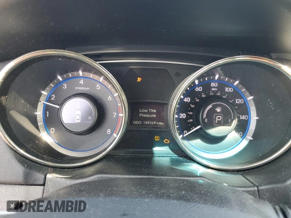 2012 Hyundai Sonata Limited with VIN 5NPEC4AB2CH358194, listed as a Copart auction lot 55728974 with 149,269 mi miles and Salvage Title. Bid and sale history available at DreamBid. Image 9.