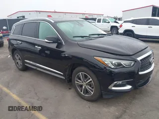 2019 Infiniti QX60 Luxe z VIN 5N1DL0MN6KC514205, wystawiony jako IAAI lot #41454084 z przebiegiem 108 767 mil mil oraz . Historia ofert i sprzedaży dostępna na DreamBid. Obrazek 1.