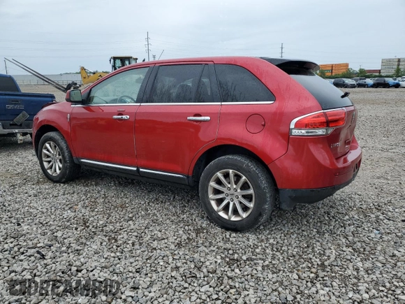 2011 Lincoln MKX z VIN 2LMDJ8JK1BBJ11607, wystawiony jako Copart lot #57126765 z przebiegiem 75 940 mil mil oraz Szkoda całkowita • Salvage title. Historia ofert i sprzedaży dostępna na DreamBid. Obrazek 2.