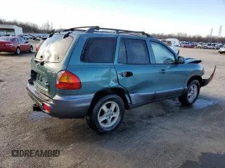 2003 Hyundai Santa Fe GLS with VIN KM8SC13D03U411184, listed as a Copart auction lot 46937505 with 185,227 mi miles and Salvage Title. Bid and sale history available at carsss.com. Image 3.