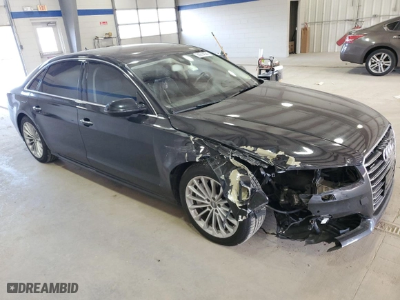 2016 Audi A8 L 4.0T Sport with VIN WAU43AFD1GN011589, listed as a Copart auction lot 86614934 with 96,137 mi miles and Salvage Title. Bid and sale history available at carsss.com. Image 4.