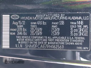 2023 Hyundai Tucson SEL with VIN 5NMJFCAE7PH162569, listed as a IAAI auction lot 41775805 with 40,537 mi miles and . Bid and sale history available at carsss.com. Image 9.