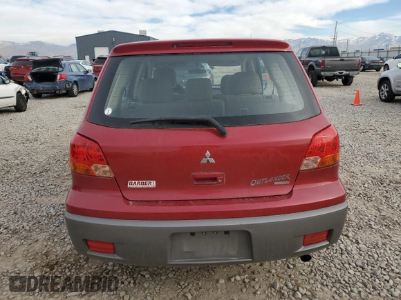 2003 Mitsubishi Outlander LS with VIN JA4LZ31G33U050589, listed as a Copart auction lot 81844274 with 122,619 mi miles and Salvage Title. Bid and sale history available at carsss.com. Image 6.