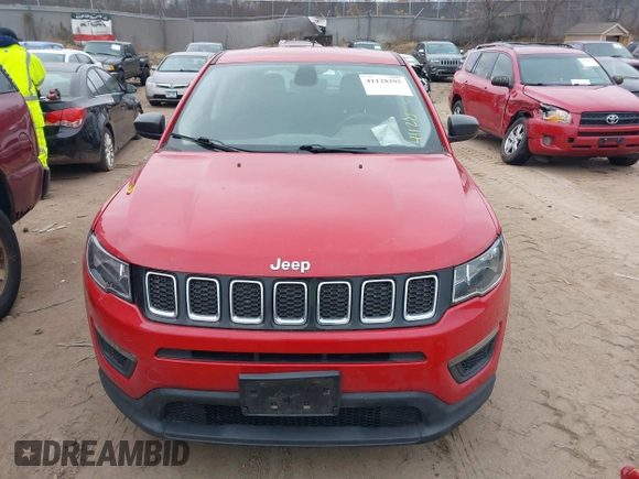 2019 Jeep Compass Sport z VIN 3C4NJCABXKT802534, wystawiony jako IAAI lot #41128295 z przebiegiem 66 719 mil mil oraz . Historia ofert i sprzedaży dostępna na DreamBid. Obrazek 12.