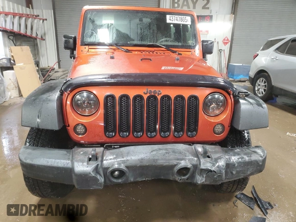 2009 Jeep Wrangler Rubicon with VIN 1J4GA64179L733136, listed as a Copart auction lot 43747805 with 94,899 mi miles and Salvage Title. Bid and sale history available at DreamBid. Image 5.