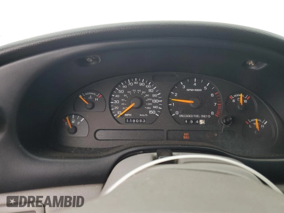1996 Ford Mustang GT with VIN 1FALP42X9TF101569, listed as a Copart auction lot 45700545 with 119,083 mi miles and Salvage title. Bid and sale history available at DreamBid. Image 9.