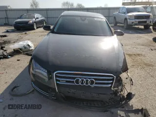 2013 Audi A8 L 3.0L with VIN WAURGAFD1DN000663, listed as a Copart auction lot 50812425 with 0 mi miles and Salvage Title. Bid and sale history available at carsss.com. Image 5.