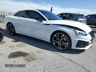 2024 Audi S5 Premium Plus with VIN WAUP4AF56RA011343, listed as a Copart auction lot 48170165 with 13,339 mi miles and Salvage Title. Bid and sale history available at DreamBid. Image 4.