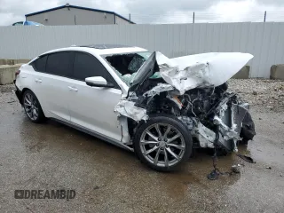 2025 Cadillac CT5 Sport with VIN 1G6DU5RK7S0101632, listed as a Copart auction lot 54661775 with 8,927 mi miles and Salvage title. Bid and sale history available at DreamBid. Image 4.