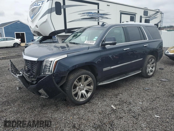 2017 Cadillac Escalade Luxury with VIN 1GYS4BKJ2HR236875, listed as a Copart auction lot 52328095 with 103,335 mi miles and Salvage title. Bid and sale history available at DreamBid. Image 1.