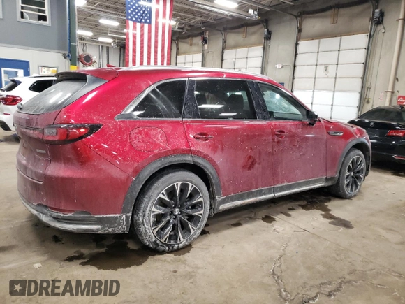 2024 Mazda CX-90 Premium with VIN JM3KKDHA4R1112533, listed as a Copart auction lot 45791775 with 14,051 mi miles and Salvage title. Bid and sale history available at DreamBid. Image 3.
