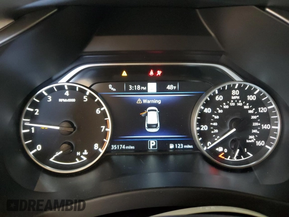 2022 Nissan Murano SL z VIN 5N1AZ2CS2NC107538, wystawiony jako Copart lot #48577815 z przebiegiem 35 174 mil mil oraz Szkoda całkowita • Salvage title. Historia ofert i sprzedaży dostępna na DreamBid. Obrazek 9.