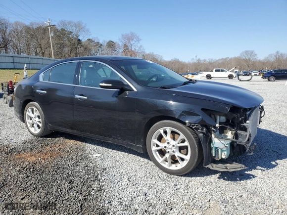 2012 Nissan Maxima 3.5 S with VIN 1N4AA5APXCC858871, listed as a Copart auction lot 46216495 with 127,628 mi miles and Salvage Title. Bid and sale history available at carsss.com. Image 4.