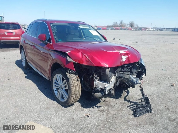2018 Audi Q5 Premium Plus with VIN WA1BNAFYXJ2125875, listed as a IAAI auction lot 41758264 with 83,550 mi miles. Bid and sale history available at carsss.com. Image 6.