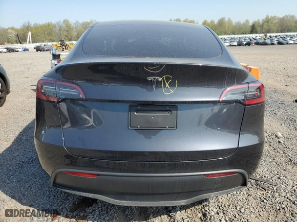 2024 Tesla Model Y with VIN 7SAYGDED3RF160506, listed as a Copart auction lot 53948515 with 0 mi miles and Non Repairable. Bid and sale history available at carsss.com. Image 6.