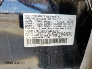 2024 Acura MDX Technology z VIN 5J8YD9H46RL003548, wystawiony jako Copart lot #58195865 z przebiegiem 25 324 mil mil oraz Szkoda całkowita • Salvage title. Historia ofert i sprzedaży dostępna na DreamBid. Obrazek 13.