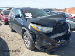 2014 Toyota Highlander XLE z VIN 5TDJKRFH9ES039366, wystawiony jako IAAI lot #41779728 z przebiegiem 156 933 mil mil oraz . Historia ofert i sprzedaży dostępna na DreamBid. Obrazek 1.