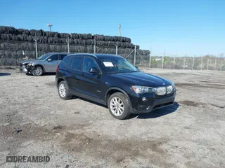 2015 BMW X3 xDrive28i with VIN 5UXWX9C52F0D53867, listed as a IAAI auction lot 42053215 with 93,816 mi miles. Bid and sale history available at carsss.com. Image 1.