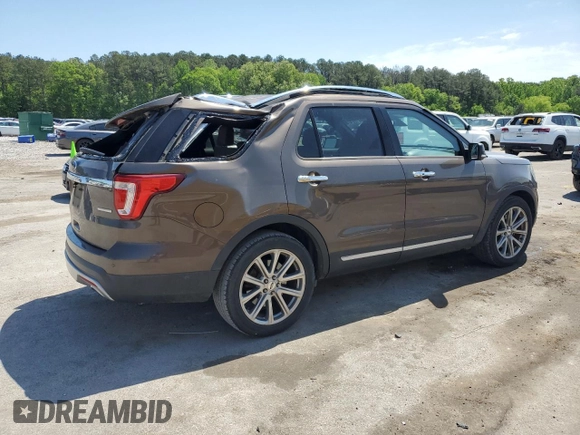 2016 Ford Explorer Limited with VIN 1FM5K7F88GGB15657, listed as a Copart auction lot 52747395 with 164,096 mi miles and Salvage Title. Bid and sale history available at DreamBid. Image 3.