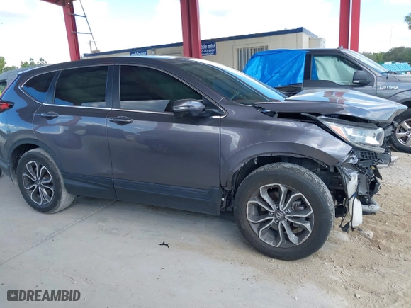 2021 Honda CR-V EX with VIN 7FARW1H55ME014970, listed as a IAAI auction lot 41548350 with 58,005 mi miles. Bid and sale history available at carsss.com. Image 12.