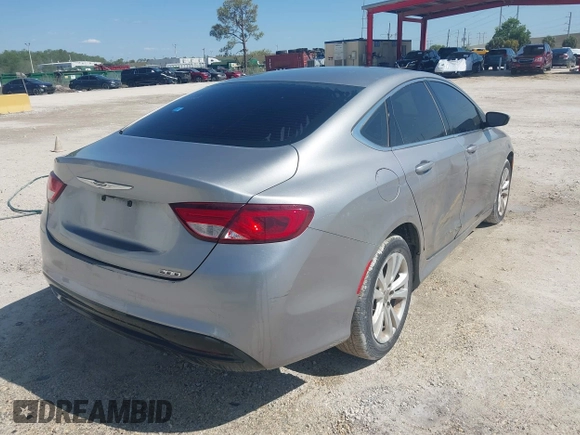 2016 Chrysler 200 LX with VIN 1C3CCCFB0GN194075, listed as a IAAI auction lot 41728908 with 124,776 mi miles. Bid and sale history available at carsss.com. Image 4.