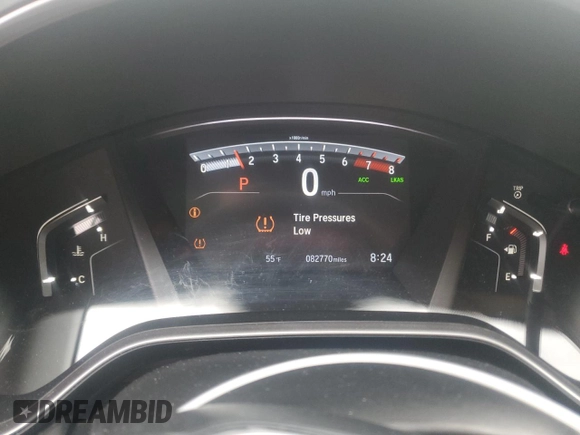 2019 Honda CR-V EX with VIN 2HKRW2H54KH674109, listed as a Copart auction lot 50456785 with 82,770 mi miles and Salvage Title. Bid and sale history available at DreamBid. Image 9.