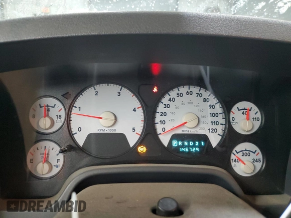 2007 Dodge 2500 Laramie with VIN 3D7KS29C47G750556, listed as a Copart auction lot 49207755 with 146,729 mi miles and Salvage Title. Bid and sale history available at DreamBid. Image 9.