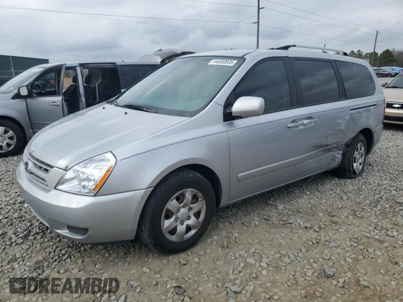 2009 Kia Sedona LX with VIN KNDMB233196314313, listed as a Copart auction lot 44050935 with 187,297 mi miles and Salvage Title. Bid and sale history available at carsss.com. Image 1.