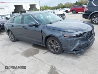 2024 Honda Accord EX с VIN 1HGCY1F3XRA058851, выставлен на аукционе IAAI как лот 41700928 с пробегом 26 762 миль миль и . История ставок и продаж доступна на DreamBid. Изображение 1.