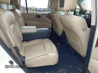 2017 Nissan Armada Platinum with VIN JN8AY2NF0H9300641, listed as a IAAI auction lot 41527614 with 130,806 mi miles. Bid and sale history available at carsss.com. Image 8.