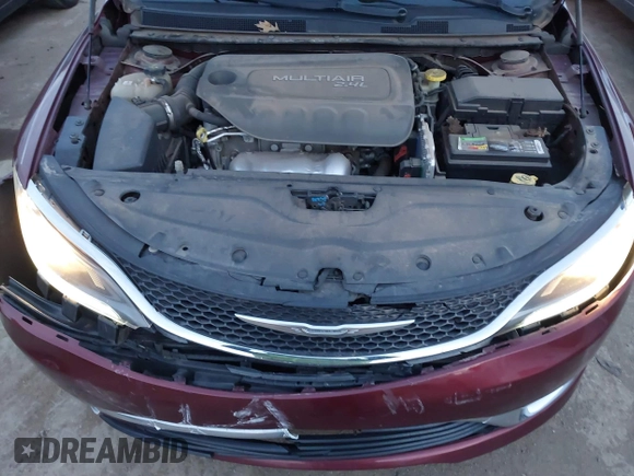 2015 Chrysler 200 Limited with VIN 1C3CCCAB7FN667556, listed as a IAAI auction lot 41787343 with 166,919 mi miles. Bid and sale history available at carsss.com. Image 10.