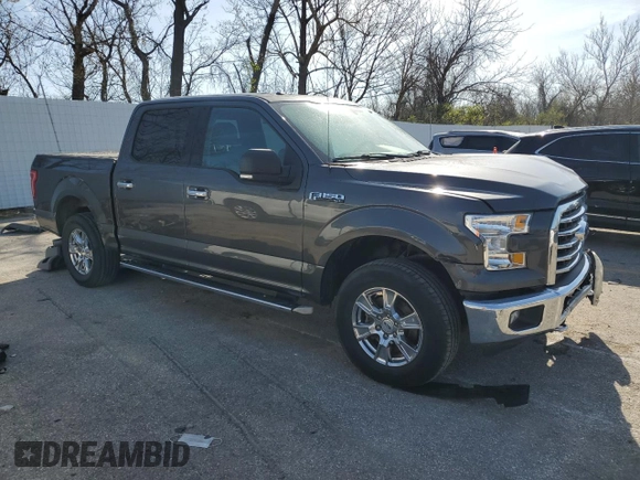 2015 Ford F-150 XLT with VIN 1FTEW1EF6FKD07564, listed as a Copart auction lot 50184605 with 270,166 mi miles and Salvage Title. Bid and sale history available at carsss.com. Image 4.