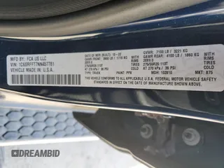 2022 Ram 1500 Big Horn with VIN 1C6SRFFT7NN457781, listed as a Copart auction lot 48714765 with 67,886 mi miles and Salvage Title. Bid and sale history available at carsss.com. Image 12.