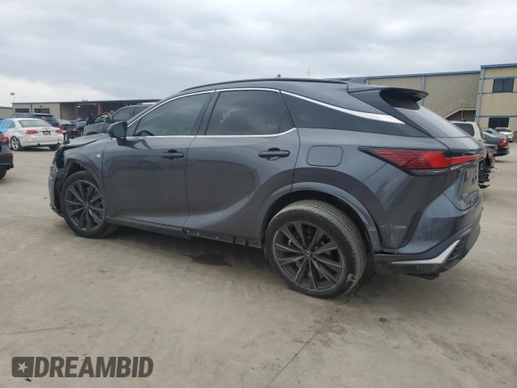 2024 Lexus RX with VIN 2T2BAMCA7RC045629, listed as a Copart auction lot 44222195 with 16,964 mi miles and Salvage Title. Bid and sale history available at carsss.com. Image 2.