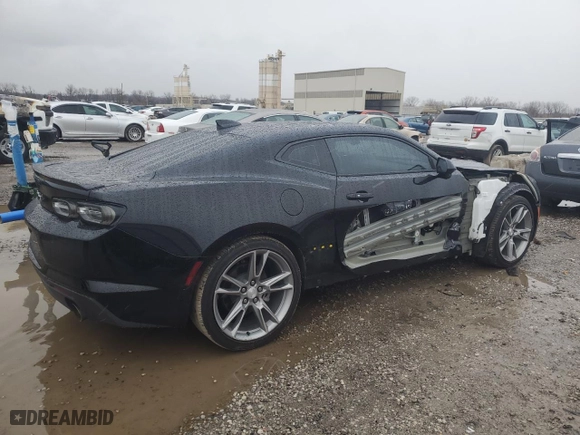2022 Chevrolet Camaro 2LT with VIN 1G1FC1RS9N0127728, listed as a Copart auction lot 81646993 with 17,114 mi miles and Salvage Title. Bid and sale history available at carsss.com. Image 3.