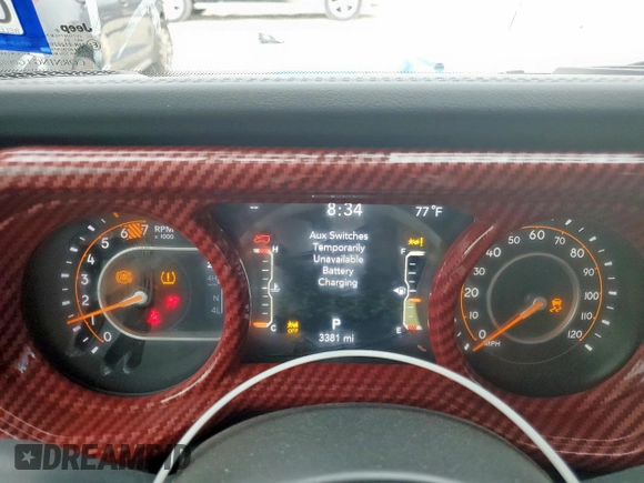2024 Jeep Wrangler Rubicon X with VIN 1C4RJXFG1RW180410, listed as a Copart auction lot 58039785 with 3,381 mi miles and Salvage title. Bid and sale history available at DreamBid. Image 9.
