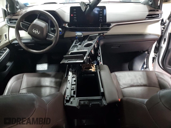 2023 Toyota Sienna Platinum with VIN 5TDESKFC5PS103449, listed as a Copart auction lot 85737154 with 16,186 mi miles and Non Repairable. Bid and sale history available at DreamBid. Image 8.