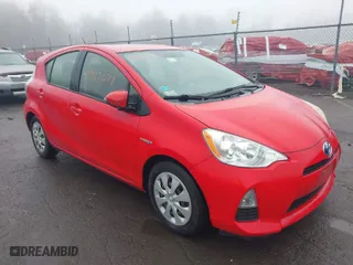 2013 Toyota Prius c One with VIN JTDKDTB38D1551198, listed as a IAAI auction lot 41927673 with 148,249 mi miles. Bid and sale history available at carsss.com. Image 1.