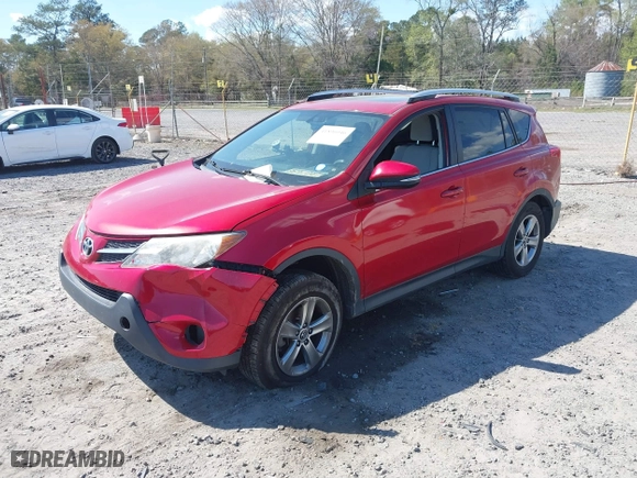 2015 Toyota RAV4 XLE with VIN JTMWFREV9FJ045975, listed as a IAAI auction lot 41896046 with 173,044 mi miles. Bid and sale history available at carsss.com. Image 2.