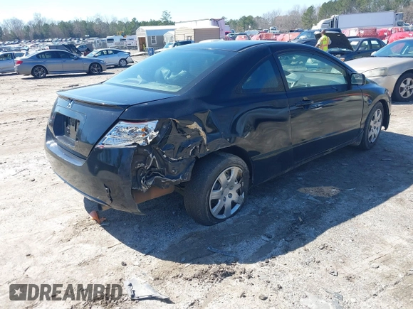 2009 Honda Civic Cpe LX with VIN 2HGFG12669H509744, listed as a IAAI auction lot 41777731 with 202,530 mi miles. Bid and sale history available at carsss.com. Image 4.