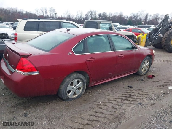 2009 Chevrolet Impala 3.5L LT with VIN 2G1WT57K791278183, listed as a IAAI auction lot 41584857 with 184,432 mi miles. Bid and sale history available at carsss.com. Image 4.