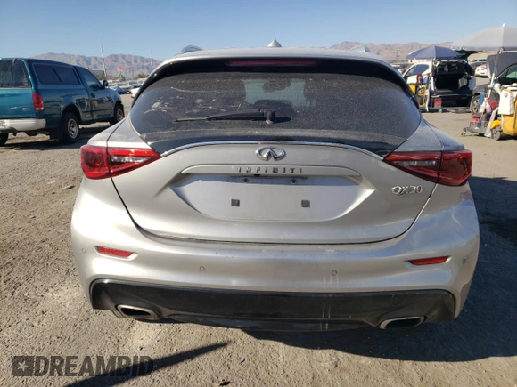 2017 Infiniti QX30 Premium with VIN SJKCH5CP3HA019589, listed as a Copart auction lot 73659624 with 103,248 mi miles and Salvage Title. Bid and sale history available at DreamBid. Image 6.