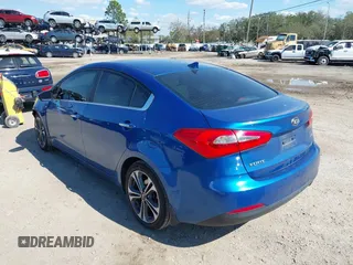 2015 Kia Forte EX with VIN KNAFZ4A85F5307314, listed as a IAAI auction lot 41672202 with 116,890 mi miles. Bid and sale history available at carsss.com. Image 3.